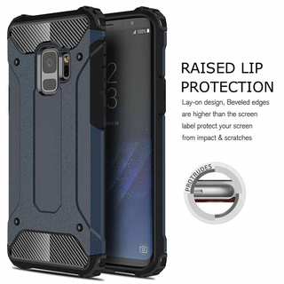 Samsung Galaxy Note 9 8 S10 S9 S8 Plus S7edge A7 2018 กรณี หรูหรา ป้องกันฤดูใบไม้ร่วง เป็นลูกผสม เกราะ กันกระแทก ขรุขระ ปก Armor Case
