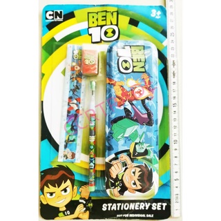 ชุดเครื่องเขียน+กล่องดินสอเหล็กเบนเทนแผง 29.5 ซม.stationery set (ลิขสิทธิ์แท้)