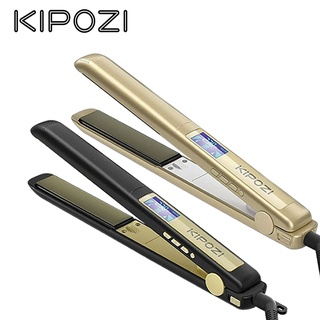 KIPOZI K137 เครื่องหนีบผม เครื่องม้วนผม 2 in 1 จอแสดงผล LCD ดิจิทัล