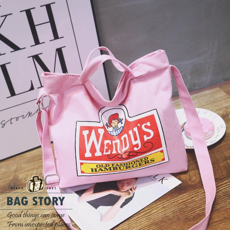 กระเป๋าผ้า-wendys-bag-4-สี-พร้อมส่ง