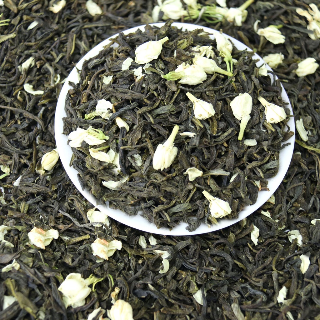ชาเขียวมะลิ-ชามะลิใส-ใบชาอบดอกมะลิ-ชามะลิใส-ชาผสมดอกมะลิ-ชากลิ่นมะลิ-หอมกลิ่นชาและดอกมะลิ-ขนาด-500-กรัม