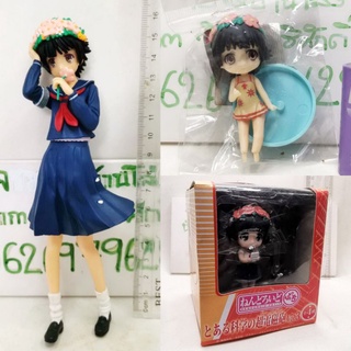 (แท้/มือ1,2) Sega Toaru Kagaku no Railgun Uiharu Kazari Promo Furoku Mini Figure หัวดอกไม้