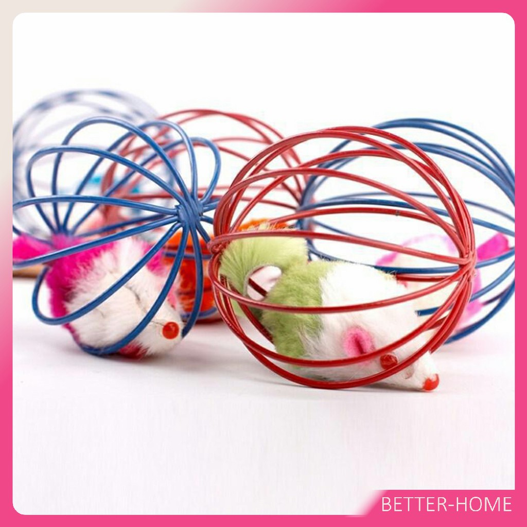ลูกบอลกรงหนู-ของเล่นน้องแมว-น้องหมา-ของเล่นแมว-สามเหลี่ยม-cat-toy