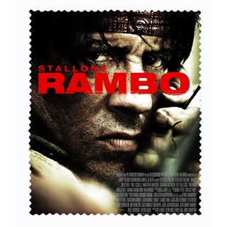 สั่งทำ ผ้าเช็ดแว่นตา ผ้าเช็ดแว่น ผ้าเช็ดเลนส์ ผ้าเช็ดจอ ภาพยนตร์ หนัง RAMBO First Blood แรมโบ้ นักรบเดนตาย