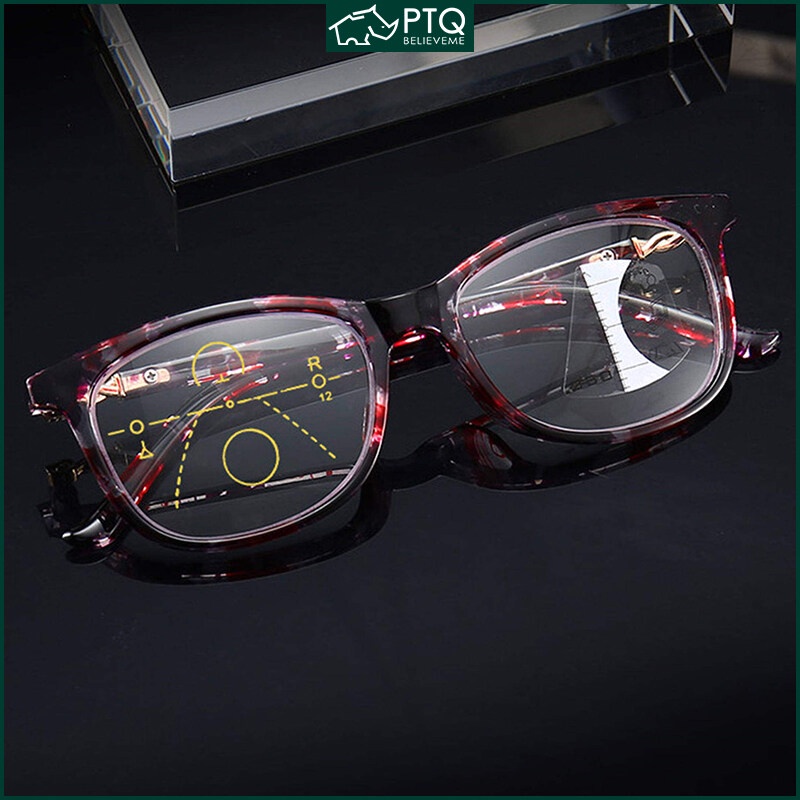 ptq-3in1-แว่นตาอ่านหนังสือ-ป้องกันแสงสีฟ้า-โฟกัสใกล้และไกล-สายตายาว-แว่นตา-แว่นตาโปรเกรสซีฟ