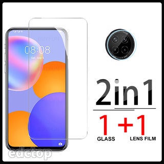 2in1 Tempered Glass Lens Film For Huawei y9a y9s y9 y8p y7 y7a y7p y6 y6p y6s y5 y5p lite pro prime 2018 2019 2020 film