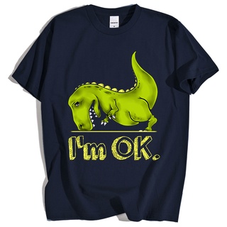 ขายดี!เสื้อยืด พิมพ์ลายการ์ตูน Rex is OK น่ารัก แฟชั่นฤดูร้อน สําหรับผู้ชายS-5XL