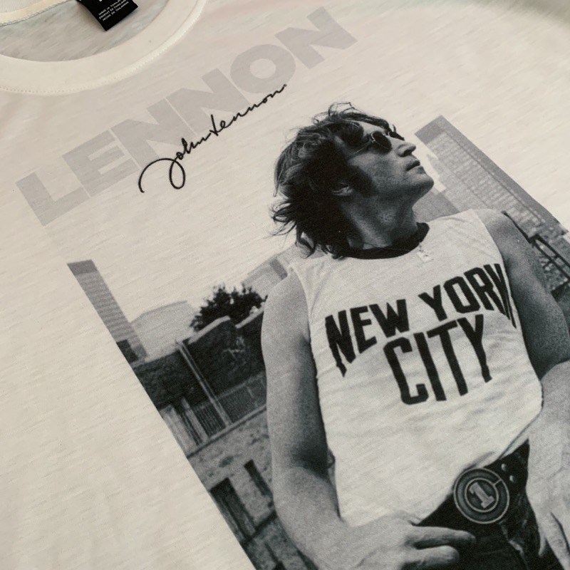 เสื้อคอกลมลายจอห์นเลนนอนjohnlennon