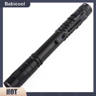 Babicool ปากกาไฟฉาย XPE R3 ขนาดเล็ก กันน้ํา มีคลิปหนีบ มีไฟ LED สําหรับกลางแจ้ง