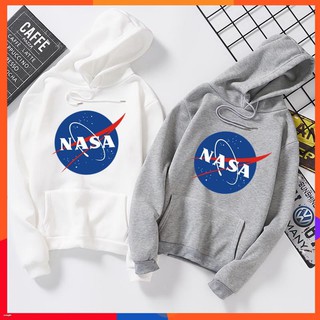 เสื้อกันหนาว มีฮู้ด พิมพ์ลาย NASA แฟชั่น สไตล์เกาหลี สำหรับผู้ชาย