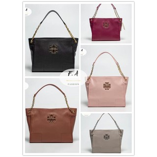 F.A (ของแท้ 100%) TORY BURCH 134  britten กระเป๋าโท้ทขนาดเล็ก กระเป๋าถือสุภาพสตรี กระเป๋าช้อปปิ้งสำหรับสุภาพสตรี