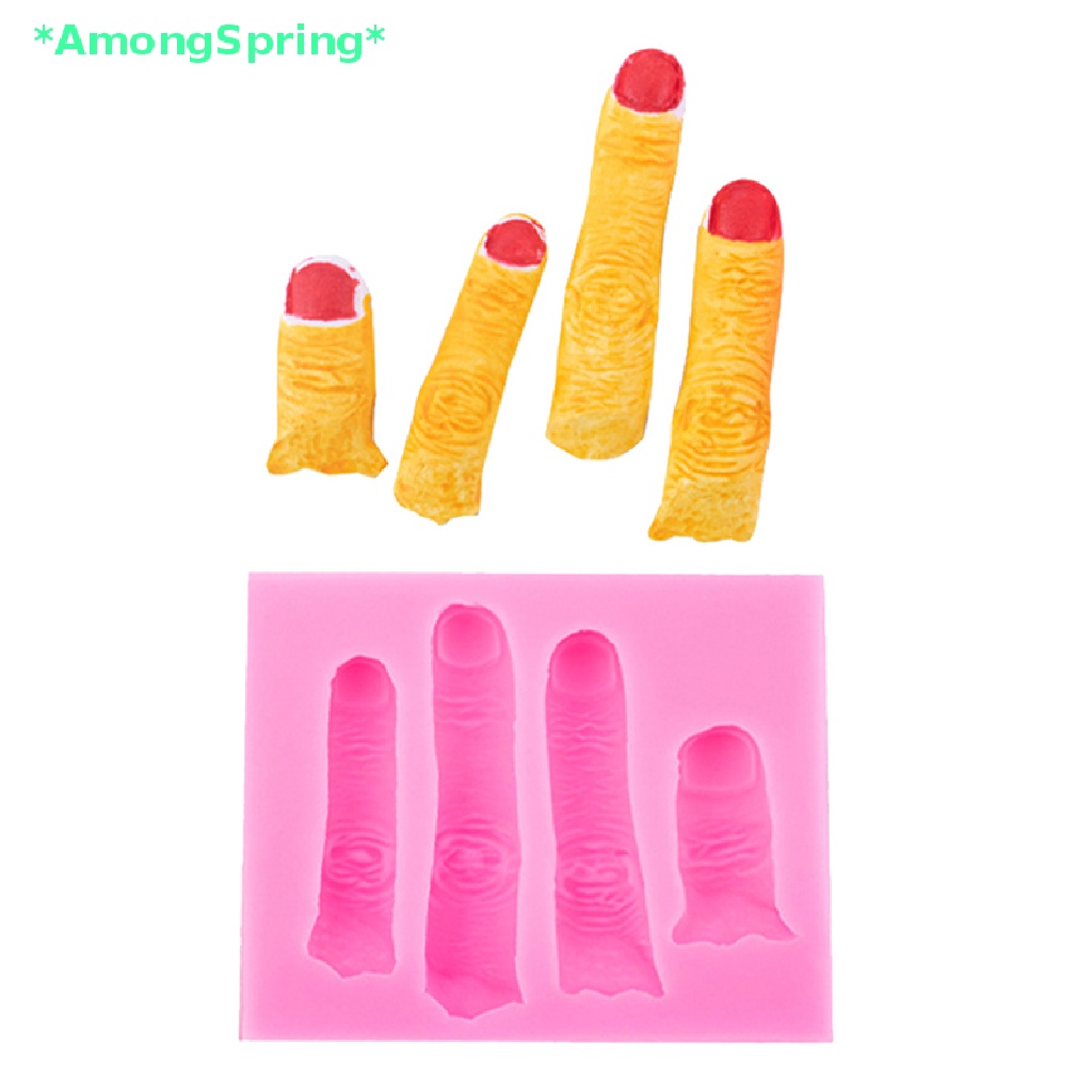 amongspring-gt-แม่พิมพ์ซิลิโคนเรซิ่น-รูปนิ้วมือ-สําหรับทําคัพเค้ก-น้ําตาลปั้น-ฮาโลวีน