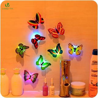 Colorful Butterfly Can Be pasted Night Light