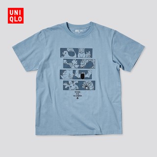 UNIQLO เสื้อยืดคอกลมแขนสั้นพิมพ์ลายโปเกมอน Ut สําหรับผู้ชาย / ผู้หญิง 440406