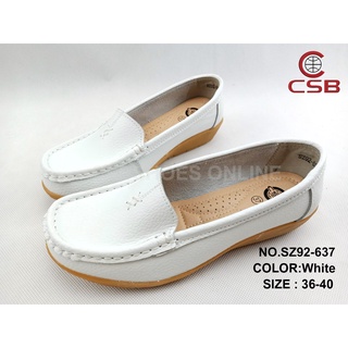 ภาพขนาดย่อของภาพหน้าปกสินค้าCSB รองเท้าหนังวัว SZ92-637 รองเท้าพร้อมส่ง รองเท้าแฟชั่น รองเท้าหุ้มส้น รองเท้าผู้หญิง รองเท้าทำงาน จากร้าน csb_officialshop บน Shopee ภาพที่ 3