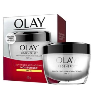 Olay Regenerist Revitalising Hydration Cream Moisturiser SPF15 โอเลย์ ผลิตภัณฑ์บำรุงผิวหน้าผสมสารป้องกันแสงแดด 50 กรัม