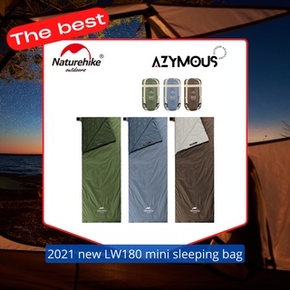 ถุงนอนน้ำหนักเบา ถุงนอน Naturehike 2021 new LW180 mini sleeping bag ผ้า Silk Cotton