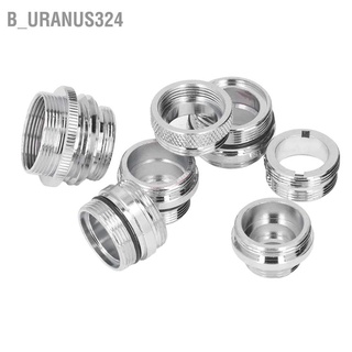 B_uranus324 7Pcs/Set Male Female Faucet Adapter Kit with Gasket Brass Aerator Set for Garden Hose Kitchen Sink