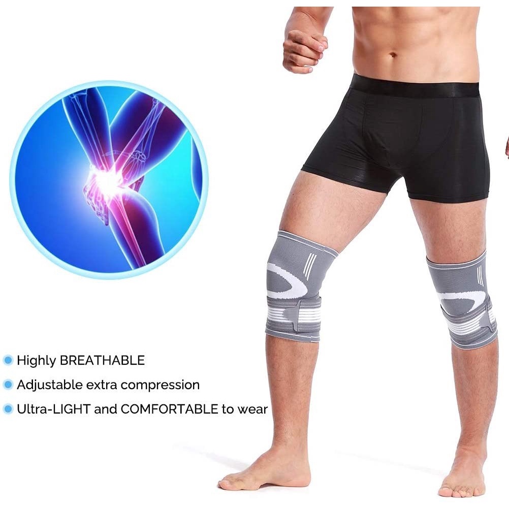 jingba-knee-support-ผ้าสวมซัพพอร์ตหัวเข่าสายรัดกระชับ