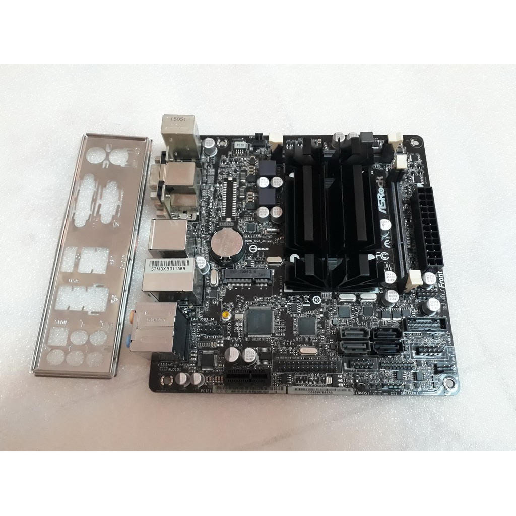 ชุดคอมพิวเตอร์ mini ITX Asrock Q2900ITX CPU Intel (2.41GHz, Boost 2.67GHz) 4 คอร์ 4เทรด ประหยัด