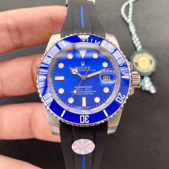 พรี-rolex-sub-40mmนาฬิกาผู้ชาย-นาฬิกาแบรนด์เนม-ผู้ชาย-เงิน-นาฬิกาข้อมือ