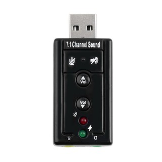 ภาพขนาดย่อของภาพหน้าปกสินค้าUSB 2.0 3D Virtual 12Mbps External 7.1 Channel Audio Sound Card Adapter จากร้าน fmol. บน Shopee