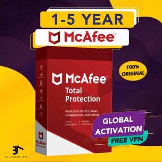 Mcafee Total Protection - ORIGINAL Antivirus UNLIMITED DEVICES ซอฟต์แวร์ป้องกันความปลอดภัย