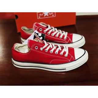 สินค้าขายดี รองเท้าผ้าใบ หุ้มส้น สีสวยมากแม่ Converse Firsting Repro 1970s Repro Low-top (สีแดงสด)ไซส์36-44 พร้อมส่ง100%