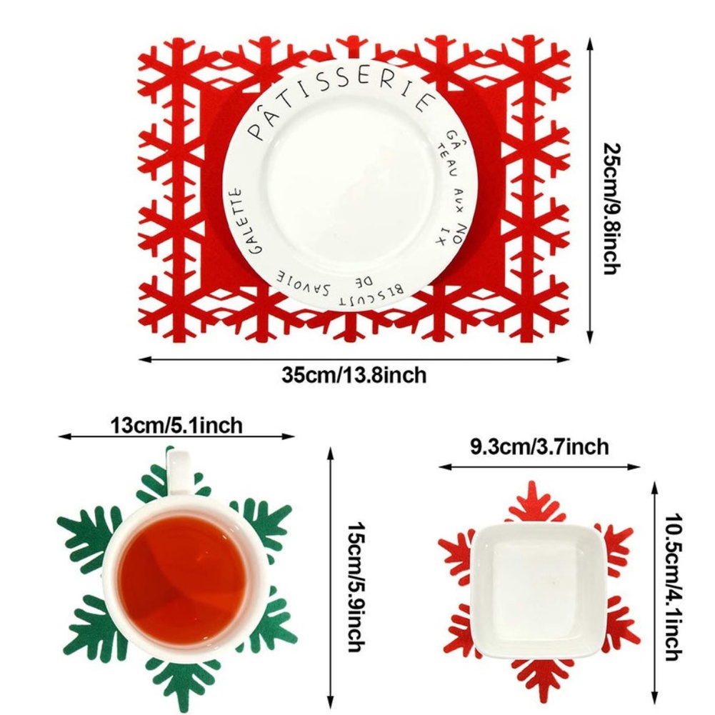 รู้สึกคริสต์มาส-placemat-ตกแต่งคริสต์มาสบ้านรู้สึกจี้ปีใหม่ตกแต่งบ้านตกแต่งตารางคริสต์มาส-bri