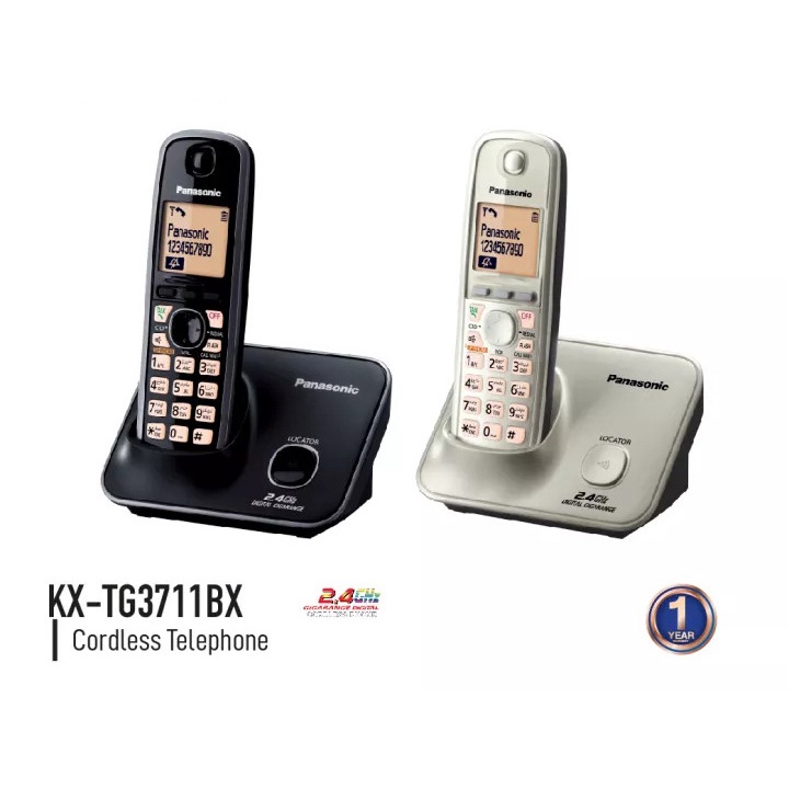 ภาพหน้าปกสินค้าโทรศัพท์ไร้สาย PANASONIC KX-TG3711BX รับประกัน 1 ปี KX-TG3711 จากร้าน siam_oa4978080 บน Shopee
