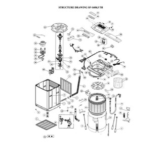 เฟืองเปลี่ยนตำแหน่งการซัก Hitachi อะไหล่ เครื่องซักผ้า รุ่น SF-160KJ  งานซ่อม อุปกรณ์ PART SF-160KJ ศูนย์บริการ อะไล่แท้