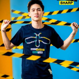 Beesy เสื้อยืด รุ่น Sharp สีกรม