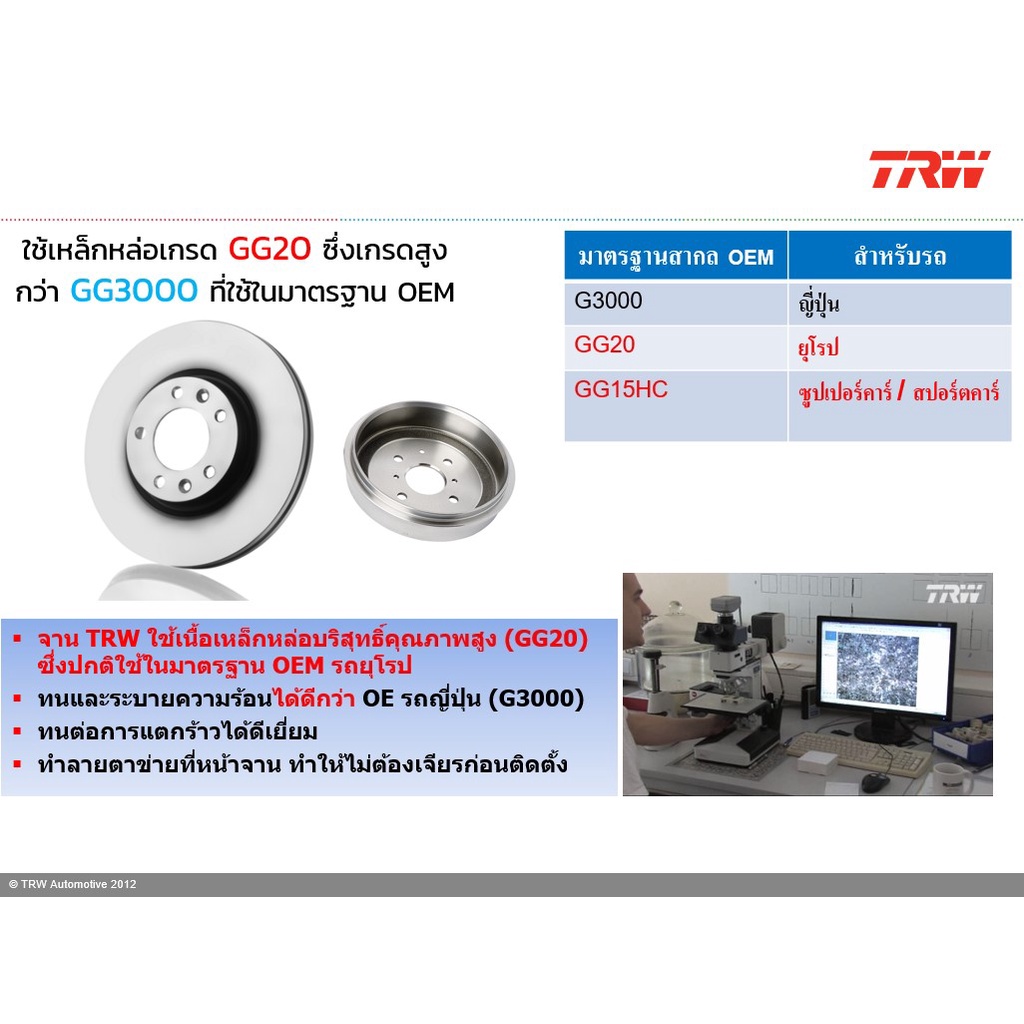 จานเบรคหลัง1คู่-2-ใบ-toyota-fortuner-trd-ดุมพราโด้-รถผลิตก่อนเดือน-8-2017-ปี-2015-2017-trw-df-4484-ขนาด-312-mm-หนา18-mm