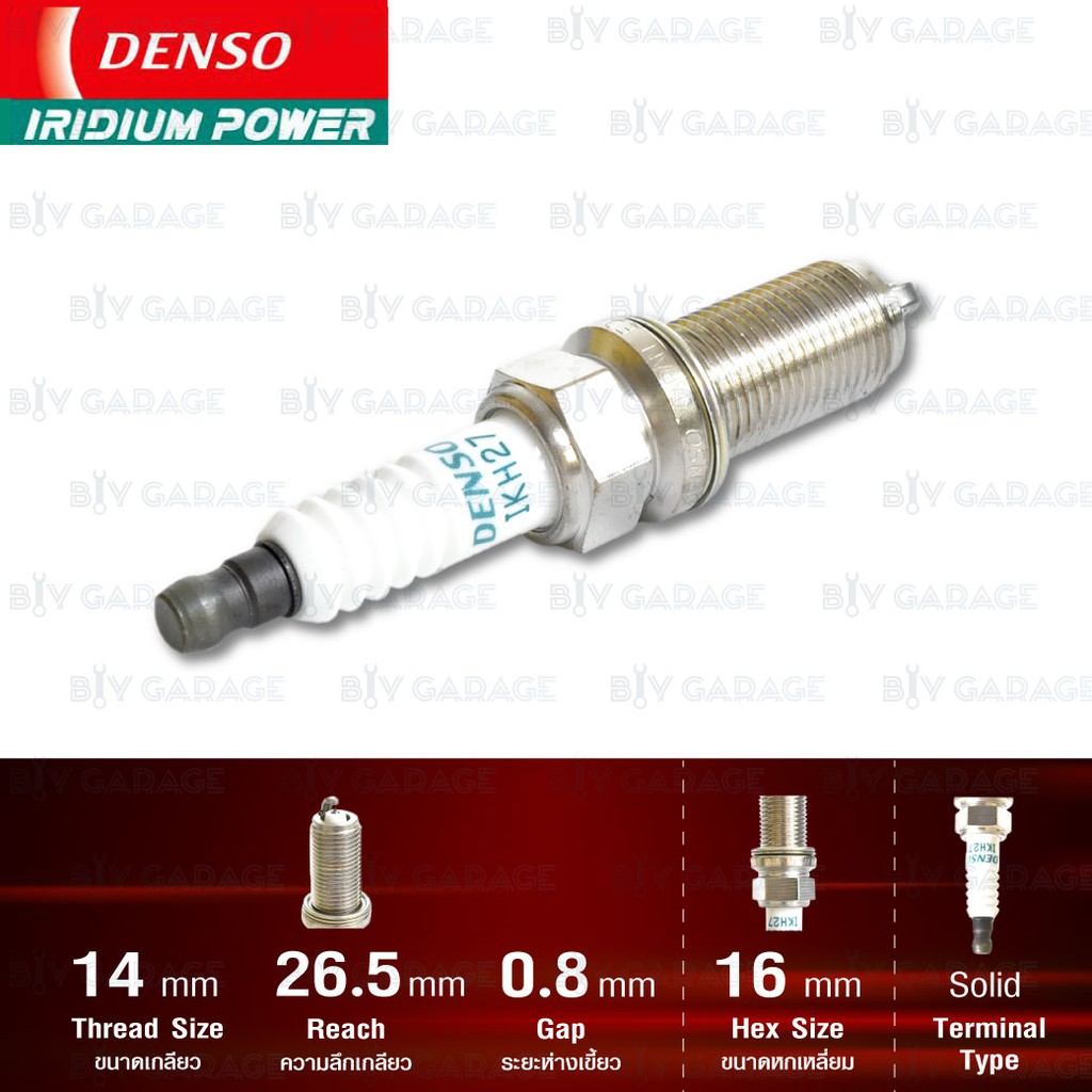 denso-หัวเทียน-รุ่น-iridium-power-ikh27-6-หัว-ใช้แทน-lfr9aix