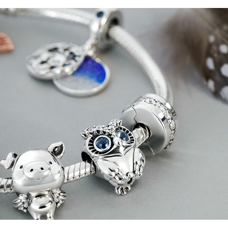 ส่งฟรี-pandora-charm-pippo-is-cute-simple-bracelet-fashion-สร้อยข้อมือ-เครื่องประดับ-พร้อมส่ง-แท