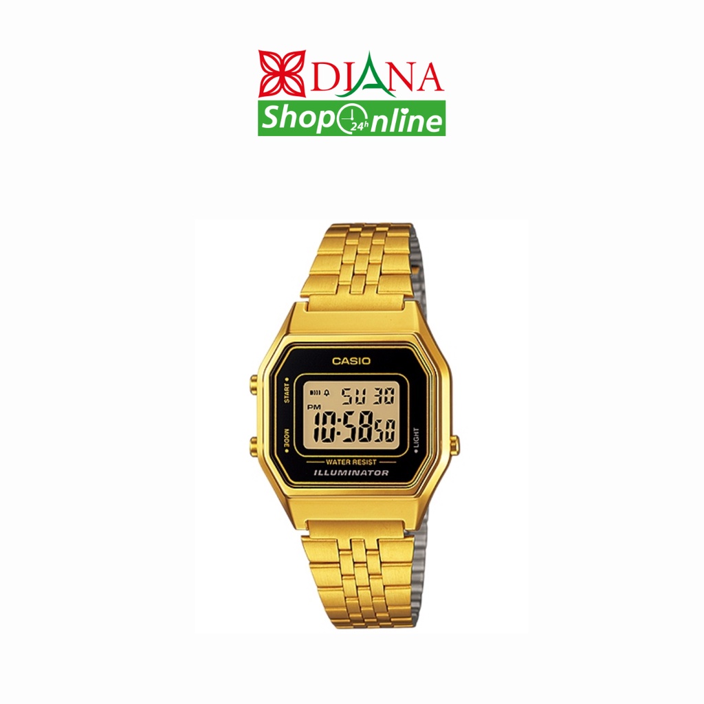 casio-standard-รุ่น-la680wga-1df-สีทอง-ขอบดำ-เรือนเล็ก