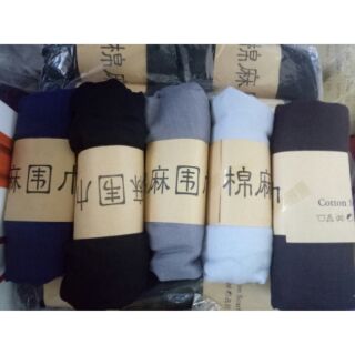 พร้อมส่ง ผ้าพันคอ COTTON SCARF