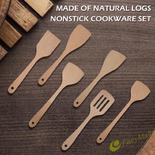 Fa❀❀Wooden Kitchen Utensils Cooking Shovel Spatula Spoon Non-stick Turner Tools❤