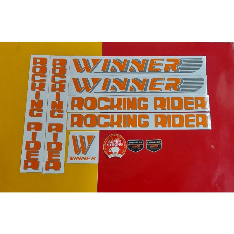 สติ๊กเกอร์ติดจักรยาน Winner Rocking Rider | Shopee Thailand