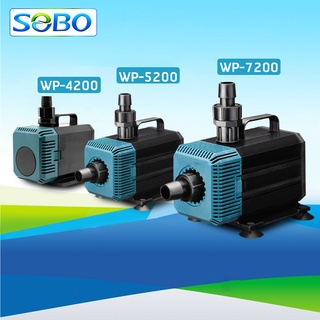 สินค้า SOBO รุ่น  WP-4200  WP-5200  WP-7200 ปั๊มน้ำตู้ปลา บ่อปลา ทำน้ำพลุ น้ำตก   บ่อปลา