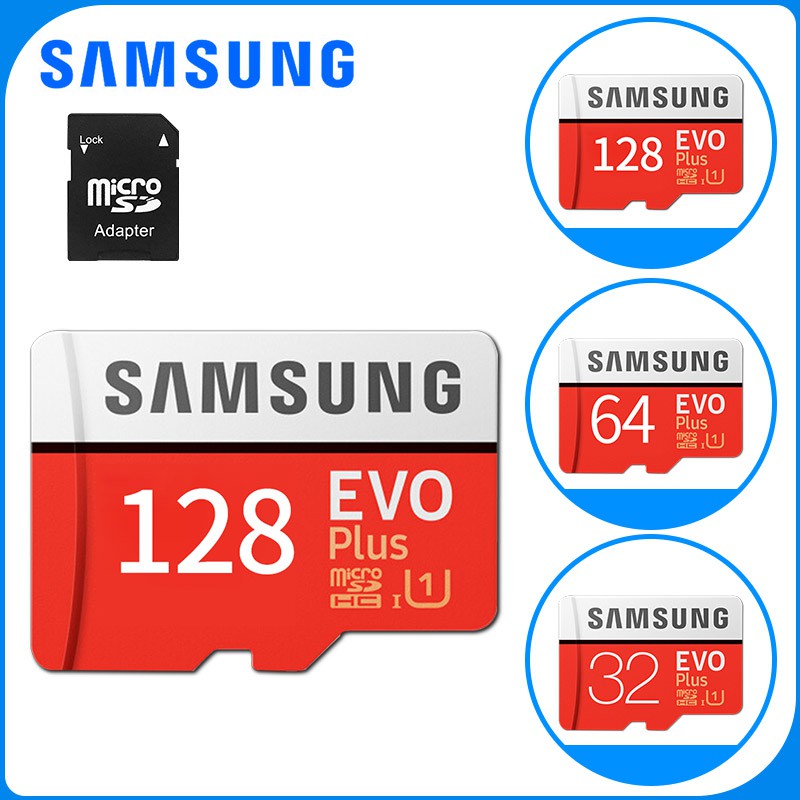 samsung-micro-sd-cards-memory-card-evo-plus-32gb-64gb-128gb-class10-แถม-adapter