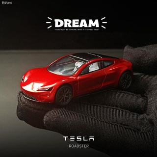 codↂTM1/64 Tesla Concept รถรุ่น Lite Edition เครื่องประดับไม่มีล้อแม็กจำลองรถขนาดเล็กรุ่นผลิตภัณฑ์ใหม่