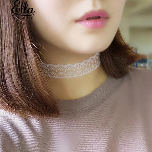 ผู้หญิงโกธิคพังค์-retro-สร้อยคอลูกไม้-bohomian-choker-charm-สร้อยคอ