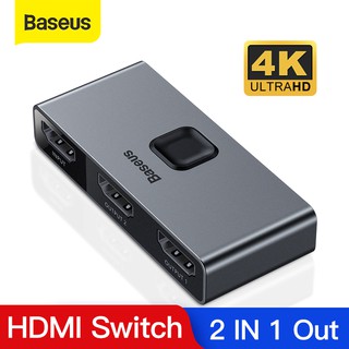 สินค้า baseus กล่องสวิตช์อะแดปเตอร์ 1x2/2x1 hdr hdmi  4k 60 hz  สําหรับ ps4 กล่องทีวี