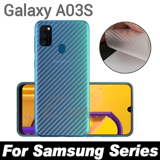 A03Sตรงรุ่น(พร้อมส่งในไทย)ฟิล์มหลังเคฟล่าSamsung Galaxy A03S