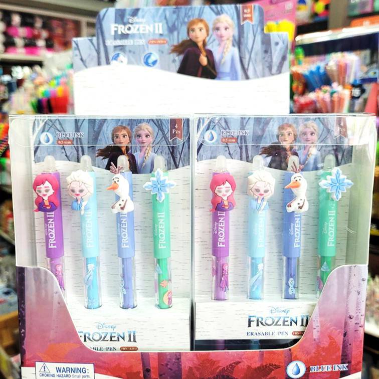 ปากกา-ปากกาลบได้-frozen-โฟรเซ่น-princess-เจ้าหญิง-4ด้าม4-ลาย-หมึกสีน้ำเงิน-0-5-มม-มาพร้อมกล่อง-erasable-pen-1แพ็ค