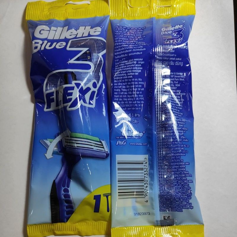 ภาพหน้าปกสินค้าGillette Blue3 FLEXi ยิลเลตต์ บลู3 เฟล็กซ์ซี่ จากร้าน bsk9596 บน Shopee