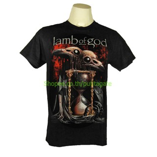 เสื้อยืดผ้าฝ้ายพรีเมี่ยมเสื้อวง Lamb Of God เสื้อไซส์ยุโรป แลมบ์ ออฟ ก็อด PTA1685 เสื้อยืดวงดนตรีร็อค