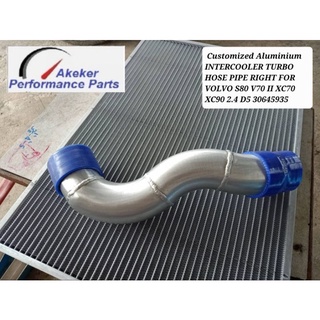 Customized Aluminium  INTERCOOLER TURBO HOSE PIPE RIGHT FOR VOLVO S80 V70 II XC70 XC90 2.4 D5 30645935