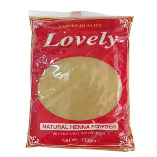 ภาพหน้าปกสินค้าเลิฟรี่ เนเจอรัล เฮนน่า เพาเดอร์ Lovely Natural Henna Powder export quality ผงเฮนน่า ย้อมผม หมักผม 100 กรัม จากร้าน boombeautyonline บน Shopee